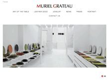 Tablet Screenshot of murielgrateau.com